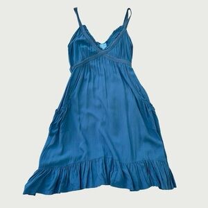 Teal Blue Babydoll Dress